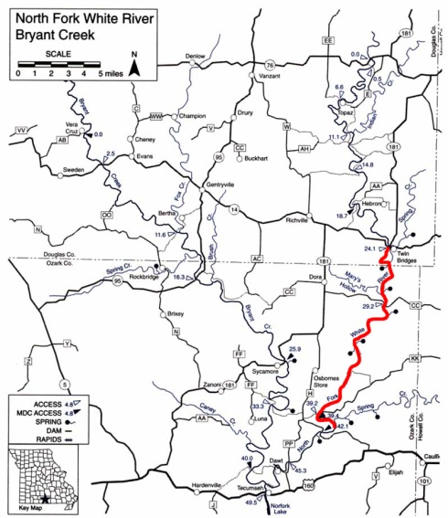 North Fork River Map