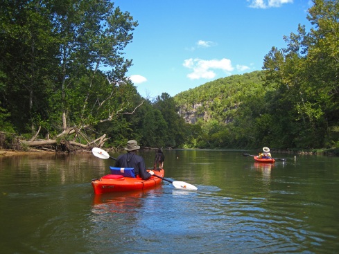 meramec river, kayaking