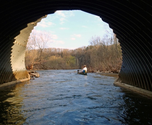 Floating under the bridge